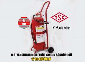 12 Kg Köpüklü Arabalı Yangın Söndürücü