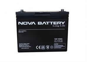 12 Volt 33 Amper Deep-Cycle Jel Engelli Aracı Aküsü Nova 12v 33A