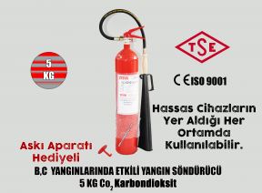 5 KG Karbondioksit Yangın Söndürücü