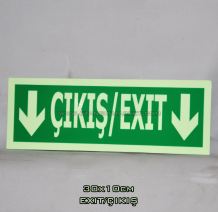 ÇIKIŞ/EXIT FOTOLÜMEN LEVHA