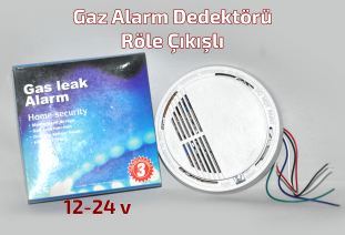 Gaz Alarm Dedektörü Röle Çıkışlı