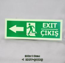 SOL ÇIKIŞ/EXIT FOTOLÜMEN LEVHA