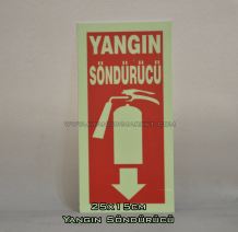 Yangın Söndürücü  FOTOLÜMEN Levhası